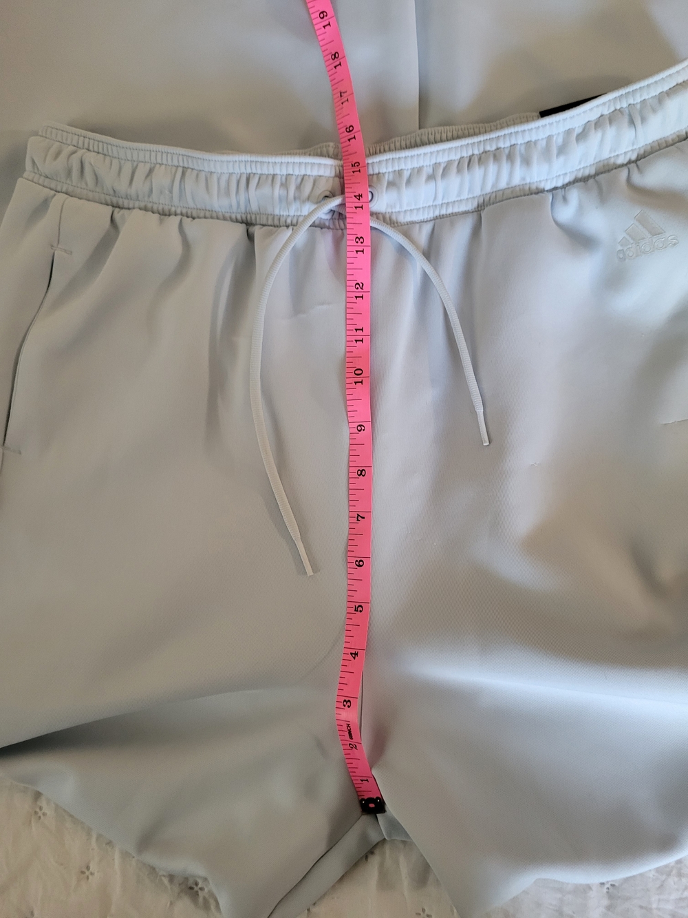 adidas Wide Leg Track Pants in Light Blue - Picture 10 of 14